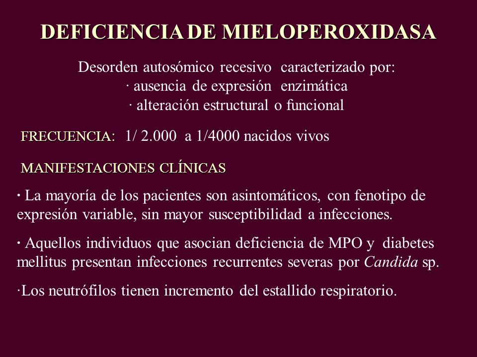 diagnóstico de deficiencia de mieloperoxidasa de diabetes